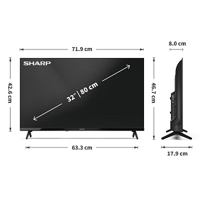 32HA1205E FRAMELES TV T2/C/S2 SHARP