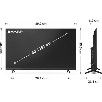 40HA1205E FRAMELESS FHD T2/C/S2 SHARP