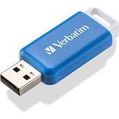 64GB USB Flash 2.0 DataBar Blue VERBATIM