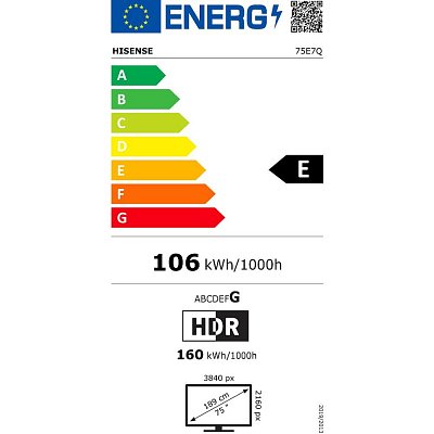 75E7Q QLED TV HISENSE