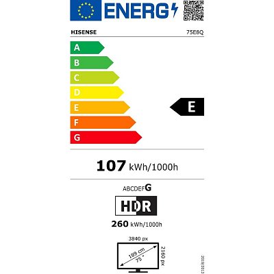 75E8Q Mini LED QLED TV HISENSE