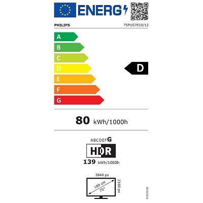 75PUS7810 Titan OS Direct LED TV PHILIPS