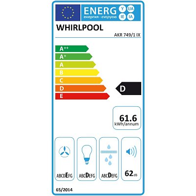 AKR 7491IX ODSAVAČ PAR VÝSUVNÝ WHIRLPOOL
