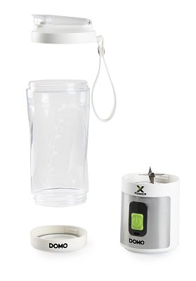 Aku smoothie mixér X-Power to go 120W - bílý - DOMO DO752BL