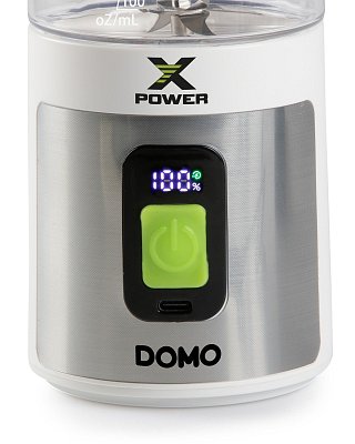 Aku smoothie mixér X-Power to go 120W - bílý - DOMO DO752BL