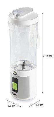 Aku smoothie mixér X-Power to go 120W - bílý - DOMO DO752BL
