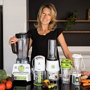 Aku smoothie mixér X-Power to go 120W - bílý - DOMO DO752BL