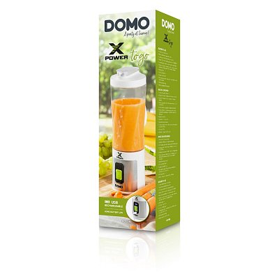 Aku smoothie mixér X-Power to go 120W - bílý - DOMO DO752BL
