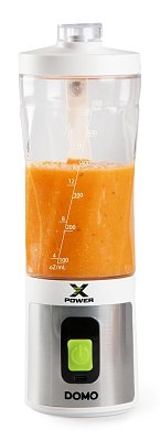 Aku smoothie mixér X-Power to go 120W - bílý - DOMO DO752BL