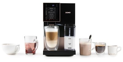 Automatický Espresso kávovar - černo bronzový - DOMO DO743K
