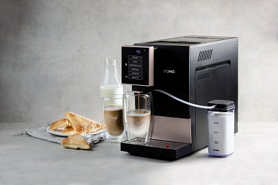 Automatický Espresso kávovar - černo bronzový - DOMO DO743K