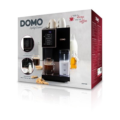Automatický Espresso kávovar - černo bronzový - DOMO DO743K
