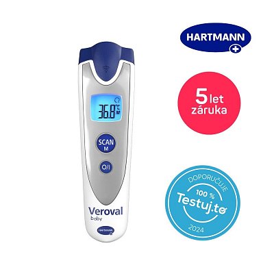 BABY BEZDOTYKOVÝ TEPLOM.STŘÍBRNÁ VEROVAL