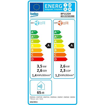 BP 1125H MOBILNÍ KLIMATIZACE BEKO