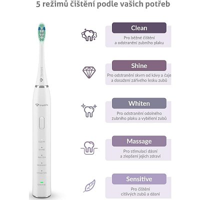 CLEAN30 SONICKÝ ZUBNÍ KARTÁČEK TRUELIFE