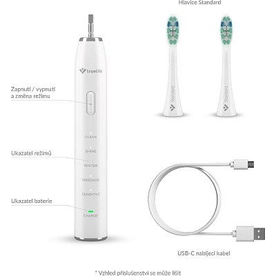 CLEAN30 SONICKÝ ZUBNÍ KARTÁČEK TRUELIFE