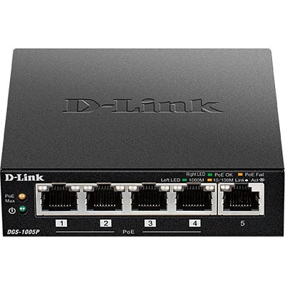 DGS-1005P 5x10/100/1000PoE+Switch D-LINK