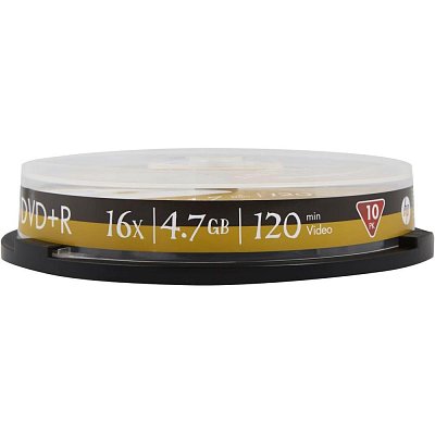 DVD+R 4,7 GB 120min 16x 10-cake HP