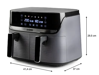 Dvojitá horkovzdušná fritéza 4+4 l - digitální - DOMO DO552FR