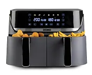Dvojitá horkovzdušná fritéza 4+4 l - digitální - DOMO DO552FR