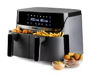 Dvojitá horkovzdušná fritéza 4+4 l - digitální - DOMO DO552FR