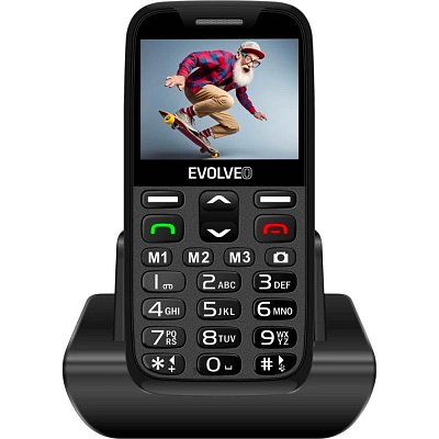 EasyPhone XR s nab.stoj. černý EVOLVEO