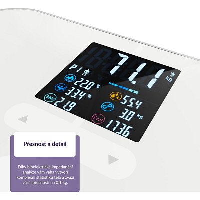 FITSCALE W7 BT WHITE FIT. VÁHA TRUELIFE