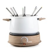 Fondue - bílý - dřevěný vzhled - DOMO DO736F