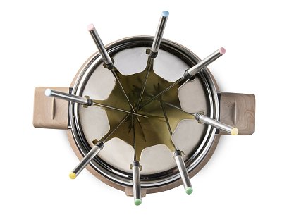 Fondue - bílý - dřevěný vzhled - DOMO DO736F