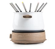 Fondue - bílý - dřevěný vzhled - DOMO DO736F