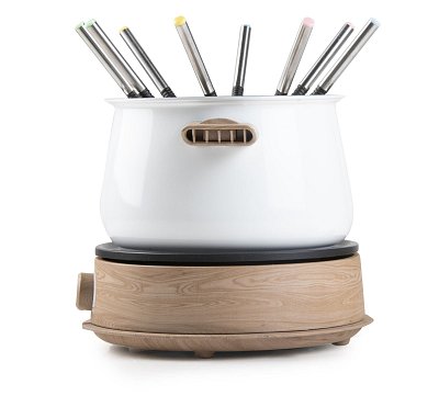 Fondue - bílý - dřevěný vzhled - DOMO DO736F