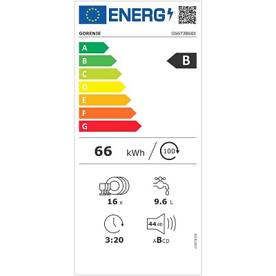 GS673B60X MYČKA 60CM GORENJE