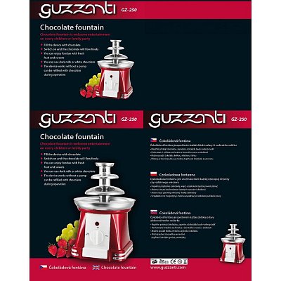 GZ 250 ČOKOLÁDOVÁ FONTÁNA GUZZANTI