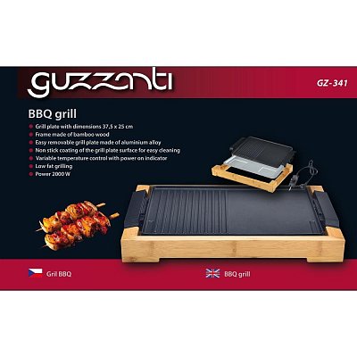 GZ 341 ELEKTRICKÝ STOLNÍ GRIL GUZZANTI