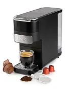 Kávovar 4v1 na pody i na kapsle - černý - DOMO DO748K