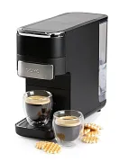 Kávovar 4v1 na pody i na kapsle - černý - DOMO DO748K