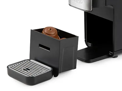 Kávovar 4v1 na pody i na kapsle - černý - DOMO DO748K