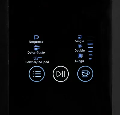 Kávovar 4v1 na pody i na kapsle - černý - DOMO DO748K