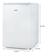 Lednice s mrazákem uvnitř - bílá - C - DOMO DO91127