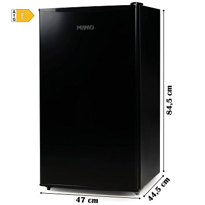 Lednice s mrazákem uvnitř - černá - PRIMO PR145FR