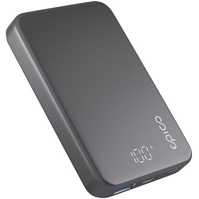 Mag+ Alu PB 10 000mAh - šedá EPICO