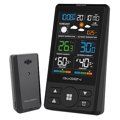 Meteostanice GoGEN ME 1250B, černá