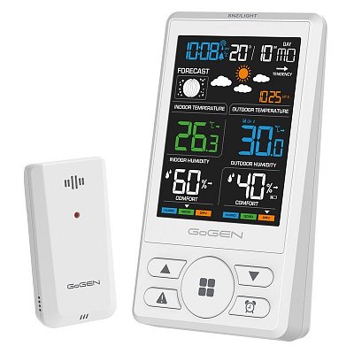 Meteostanice GoGEN ME 1250W, bílá