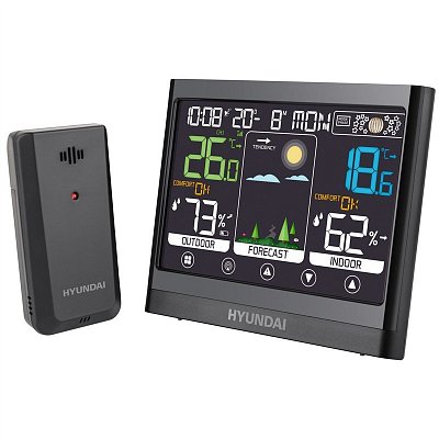 Meteostanice Hyundai WS 2450, černá