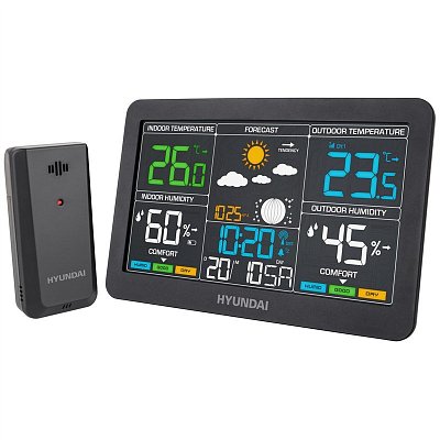 Meteostanice Hyundai WS 4480, černá