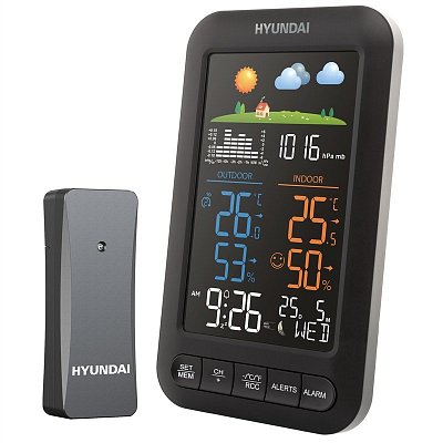 Meteostanice Hyundai WS 5110, černá