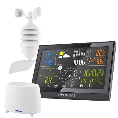 Meteostanice Hyundai WSP 5100 RWIND, černá