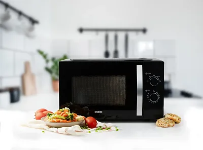 Mikrovlnná trouba - černá - DOMO DO23001