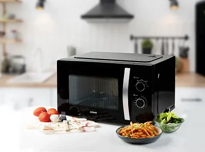 Mikrovlnná trouba - černá - DOMO DO23001