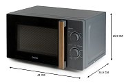 Mikrovlnná trouba - šedá - WOOD YOU - DOMO DO2920